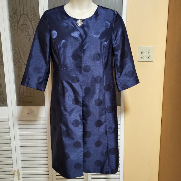 DANILLO Ladies Beautiful Blue 2 Piece Dress & Jacket Suit - Picture 1 of 12